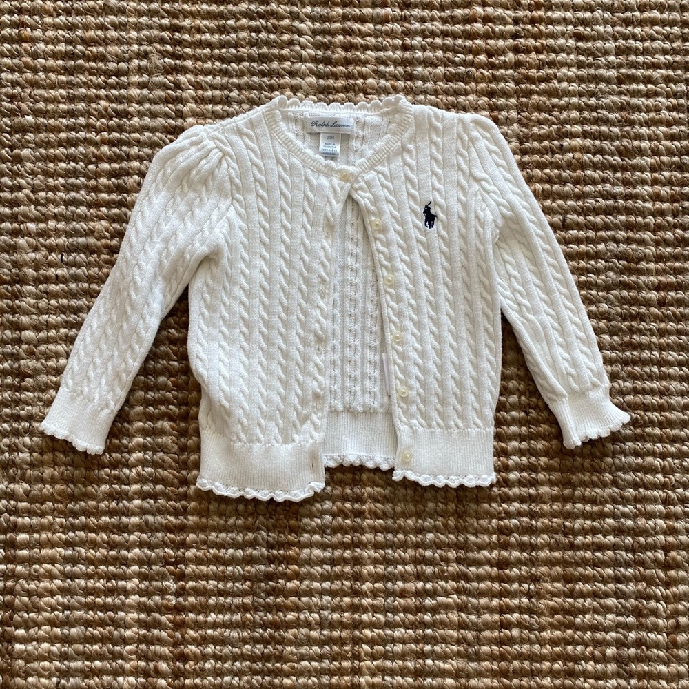 Ralph Lauren Toddler Girls Sweater. Size 24 Months.